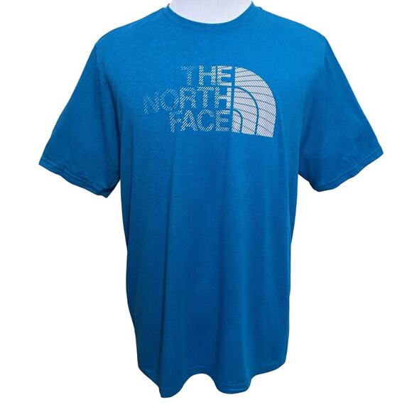 The North Face NWT Blue Short Sleeves Shirt Men L - Picture 1 of 8